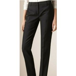 Burberry London Black Pant Wool Silk Potbury Sz 14